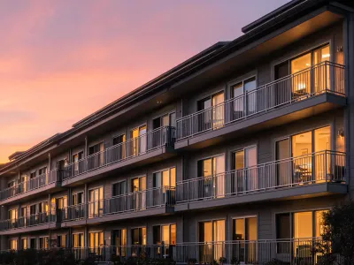Multi-family balcony metal railing