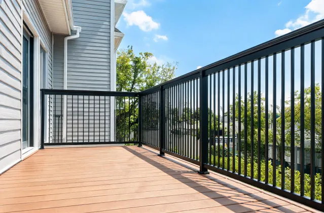 Deck after Fortress FE26 railing install