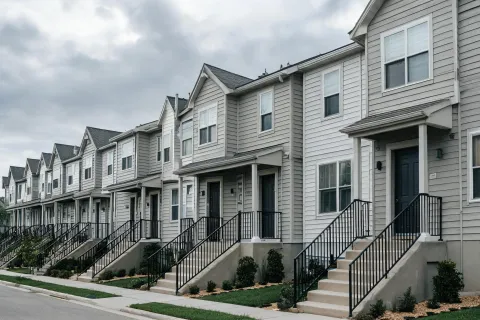 Black Sand finish townhomes